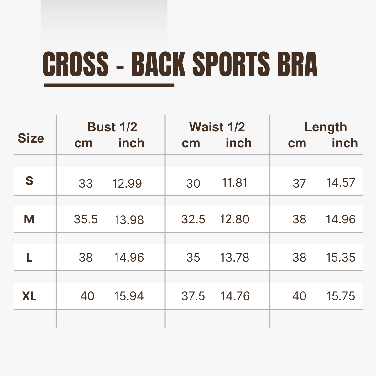 Cross-back Med-support Sports Top